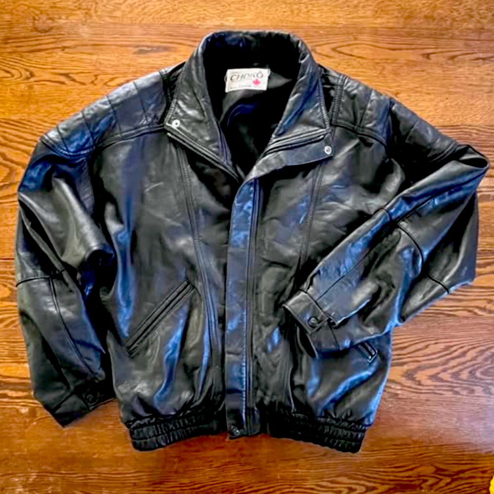 MINT Vintage 90’s Choko Canada Leather Motorcycle Jacket
